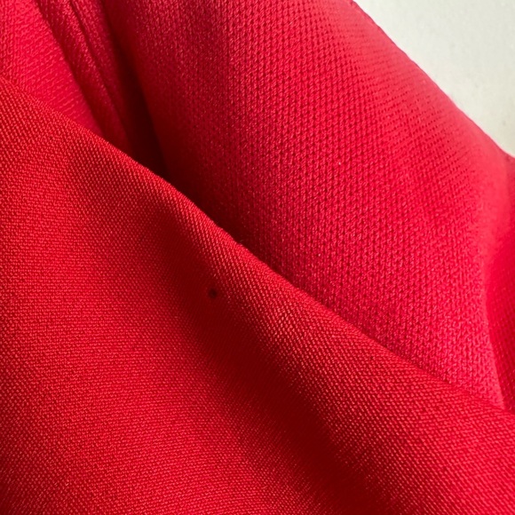 NWT Marchesa Red Embellished Gown with Slit and Off the Shoulder Neckline - Picture 5 of 12